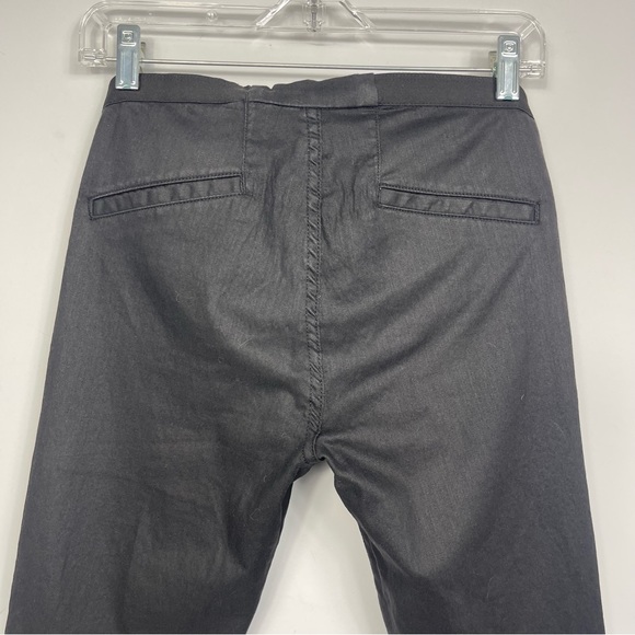 Helmut Lang Black Coated Cotton Blend Skinny Leg Jegging Jeans Pull On Pants 27 - Picture 8 of 16